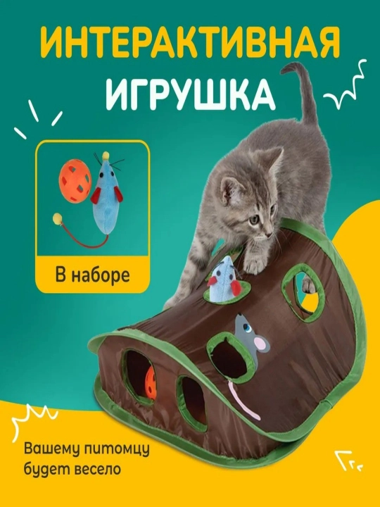 Interaktiv yashirinmachoq o'yini, 9 teshikli tunnel, sichqoncha ovlash, aqlli