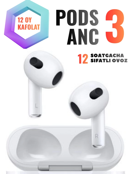 Беспроводные наушники Pods 3, Дубай, + чехол в подарок