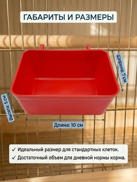 Qushlar va kemiruvchilar uchun universal osma oziqlantiruvchi va suv idishi, 2 tasi 1 da