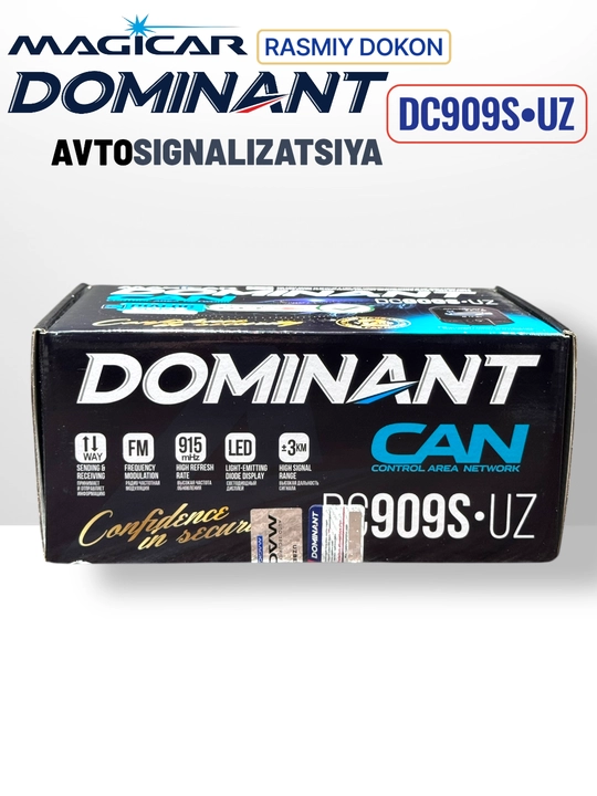 Сигнализация Dominant Magicar, с дистанционным управлением для авто DC909 UZ CAN