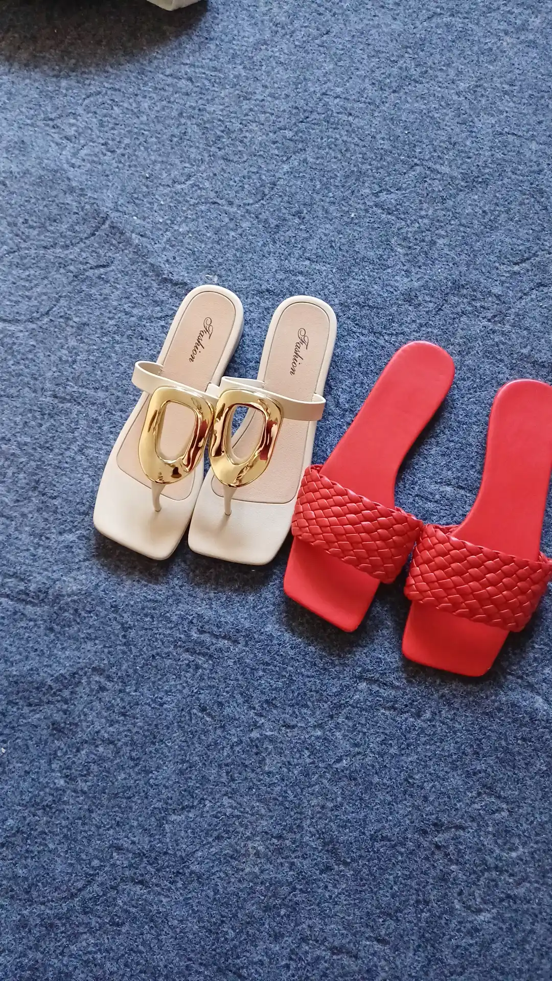 Женские сандалии Luxury Slide, с изогнутым золотым декором