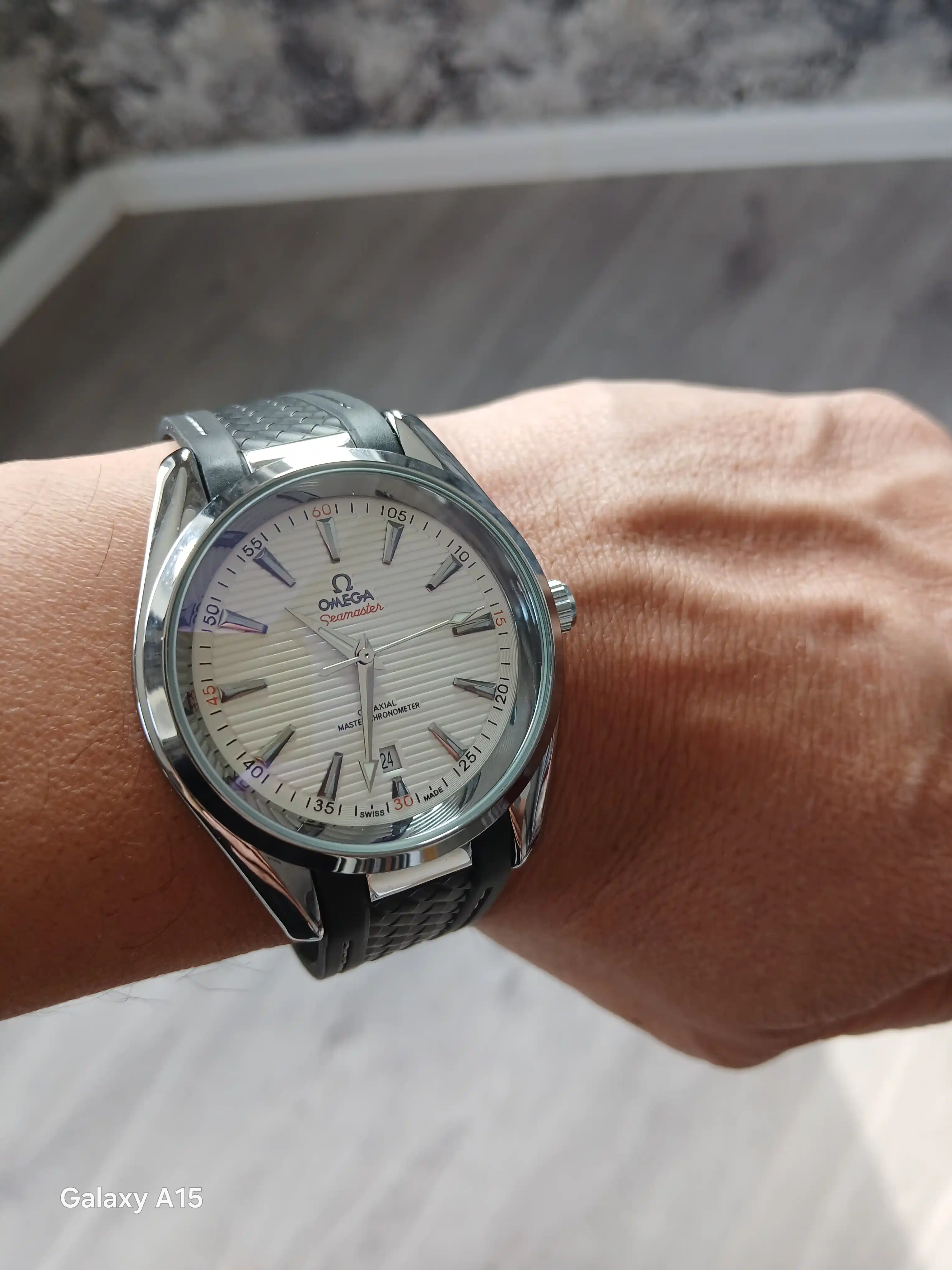 Мужские часы с автоподзаводом, механические, стиль Omega Seamaster