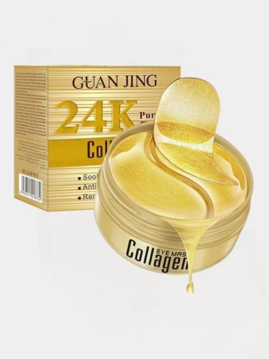 Patchlar ajinlarga qarshi Guanjing 24K Gold Kollagen,  kollagenli, 60 dona