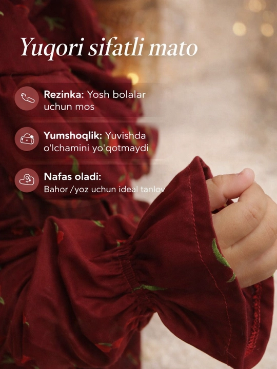 Детское намазное платье для девочек, лёгкое, удобное, закрытый фасон, весна - лето