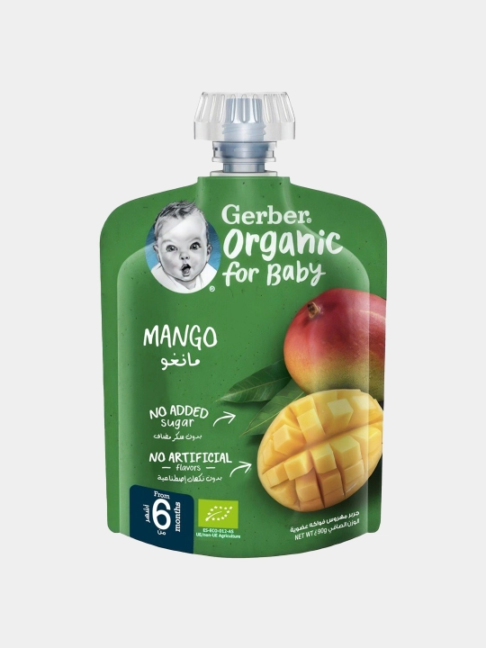 Gerber Organic mevali pyure «mango» 90 g