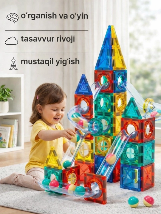 Magnitli bloklar,bolalar o'yinchog'i - 