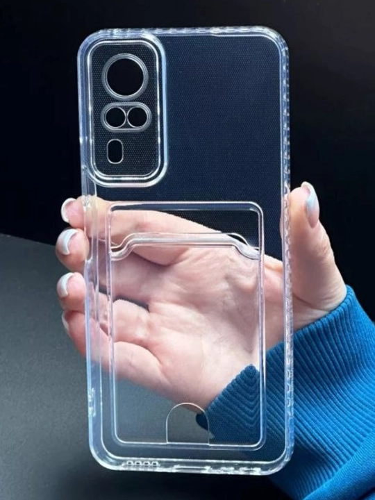 Iphone Case shaffof telefon g'ilofi karta qo'yadigan