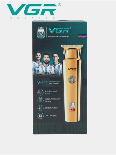 Триммер, машинка для волос и бороды, машинки для бритья VGR — T274-3VGR-ЗОЛОТ
