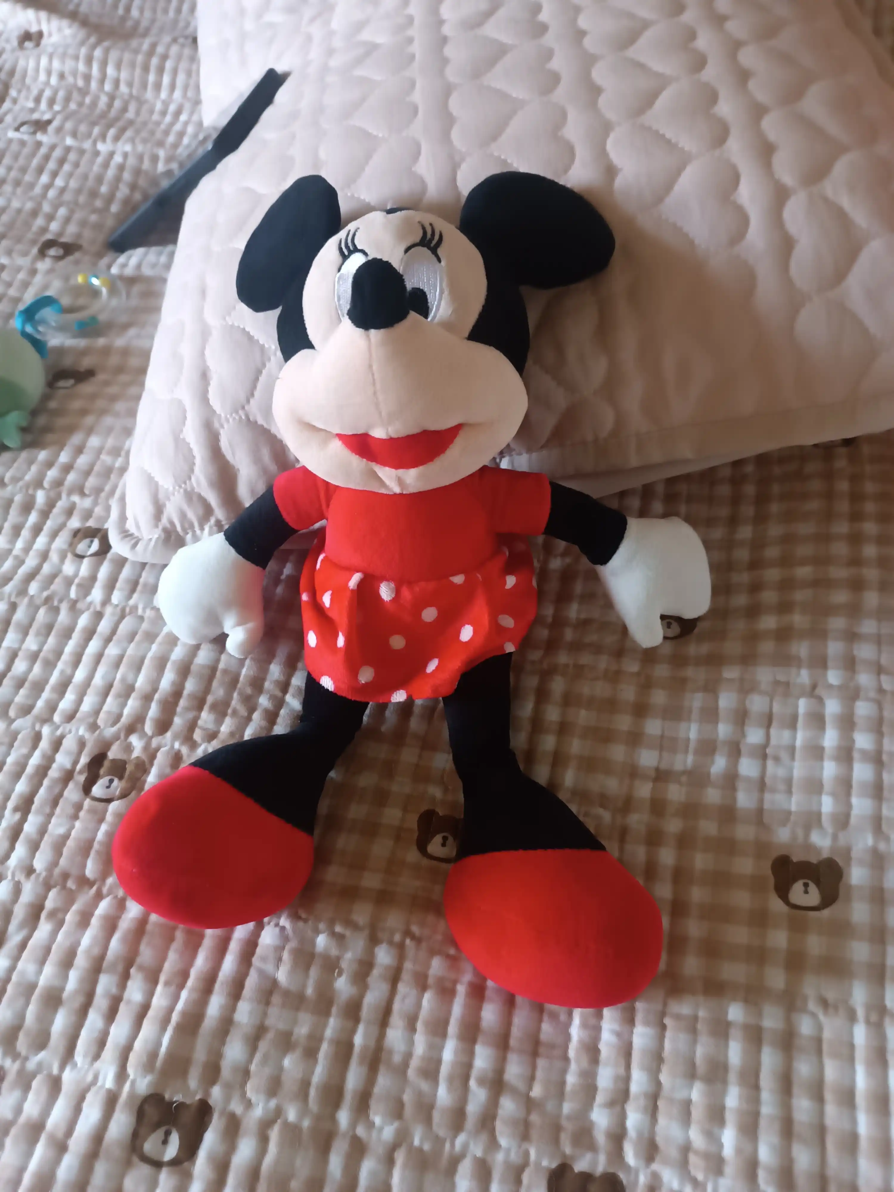 Мягкая игрушка PlushMouse, мышка в красном платье Classic Minnie Style