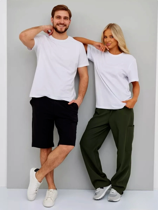 Ayollar va erkaklar futbolkasi, unisex, paxta