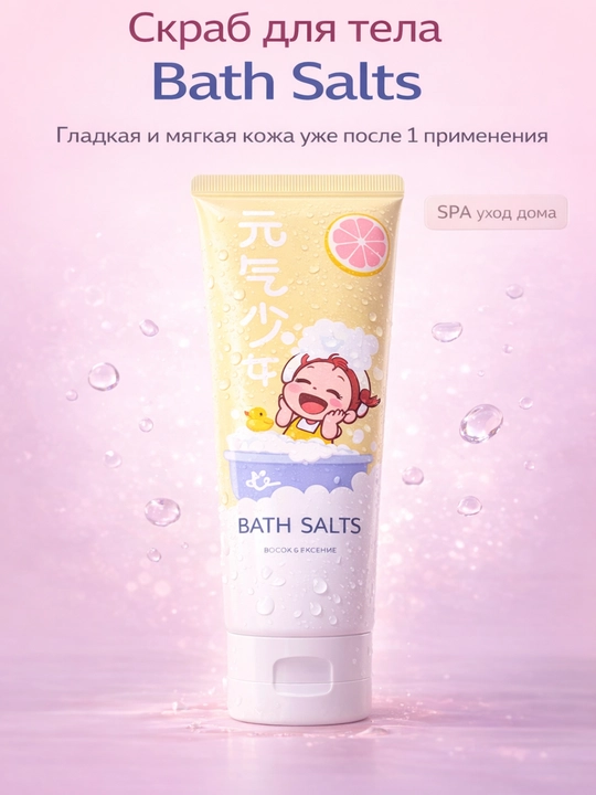 Vanna uchun skrab tuz (Bath Salts) – tana parvarishi, namlovchi va yumshatuvchi - 