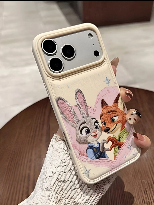 Чехол в стиле Zootopia — для iPhone 15, 16, 17 Pro Max - 