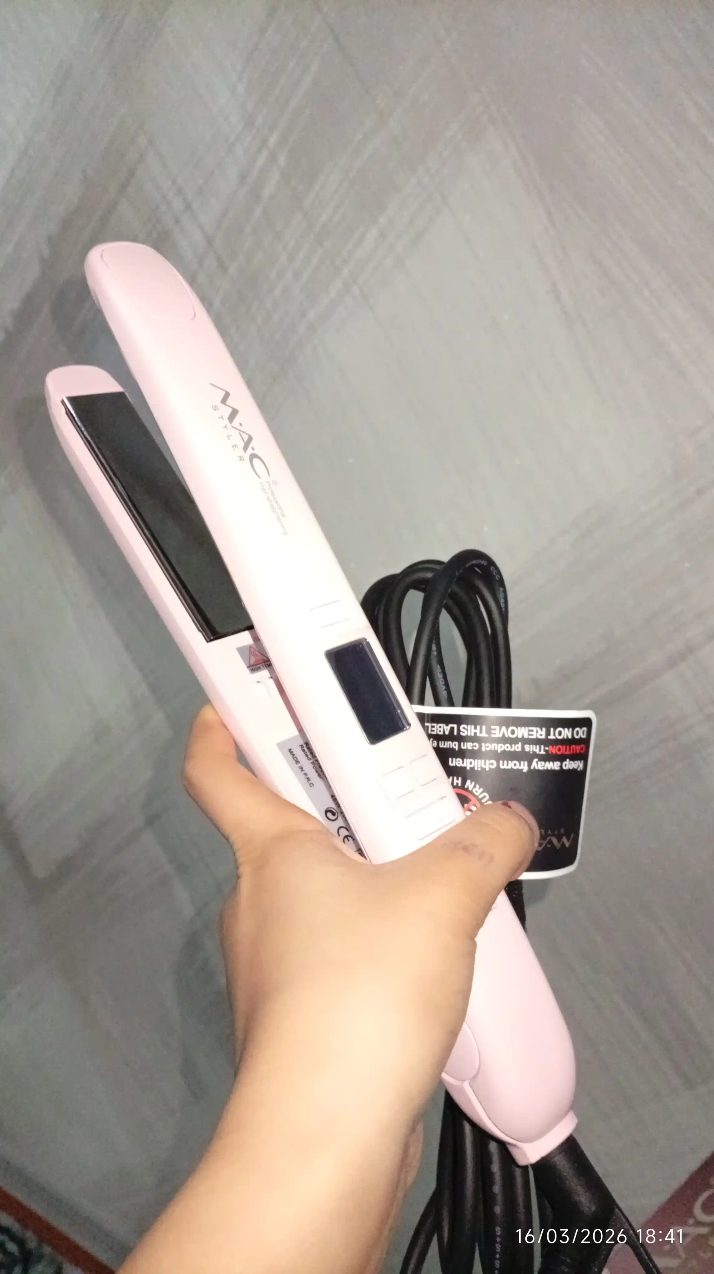 Professional soch tekislovchi dazmol MAC Styler MC-2021 Titan, LCD displeyli
