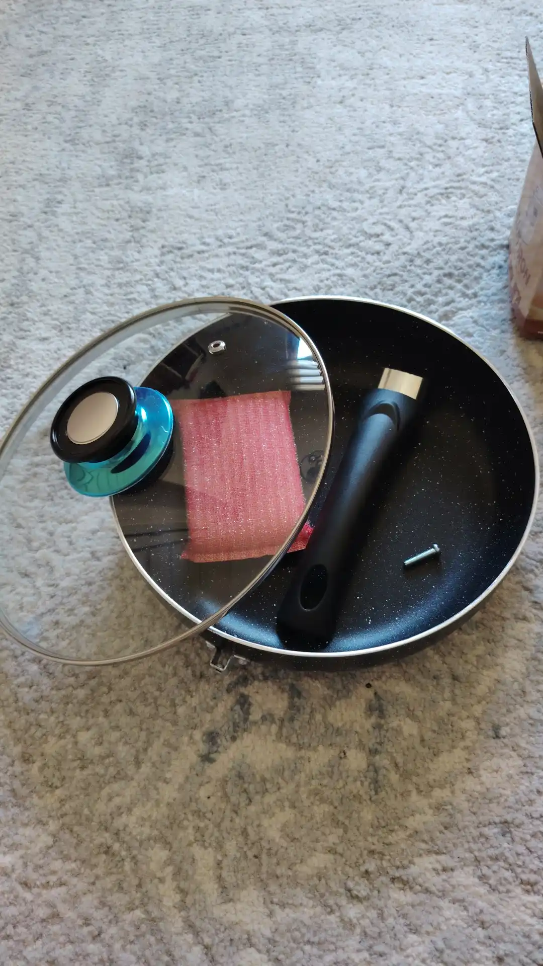 Tova Baroly shisha qopqoqli, yopishmaydigan qoplamali GranitEco, skovorodka, 24, 26, 28 sm