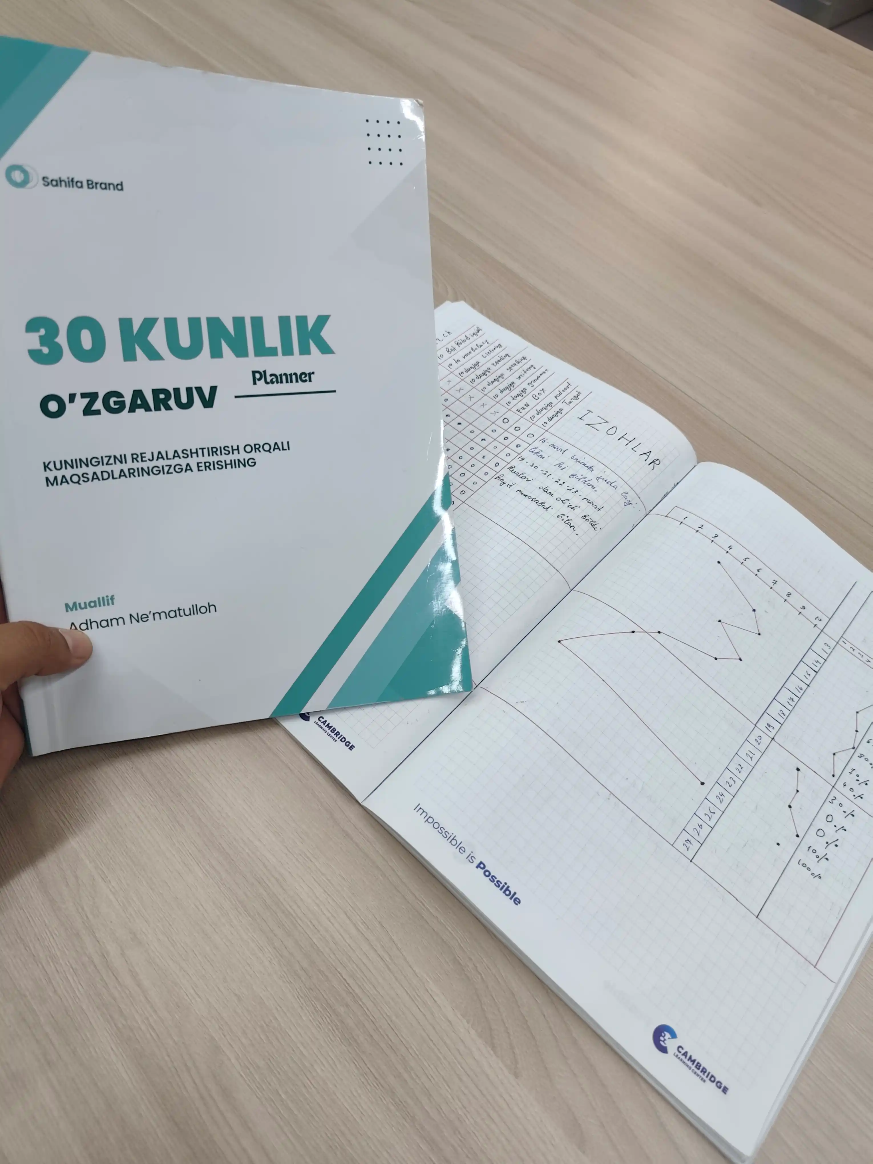 Qoriya kundaligi Planner Lugat daftari A4, 120-bet, sahifalarm biznes daftar A5, 80-bet