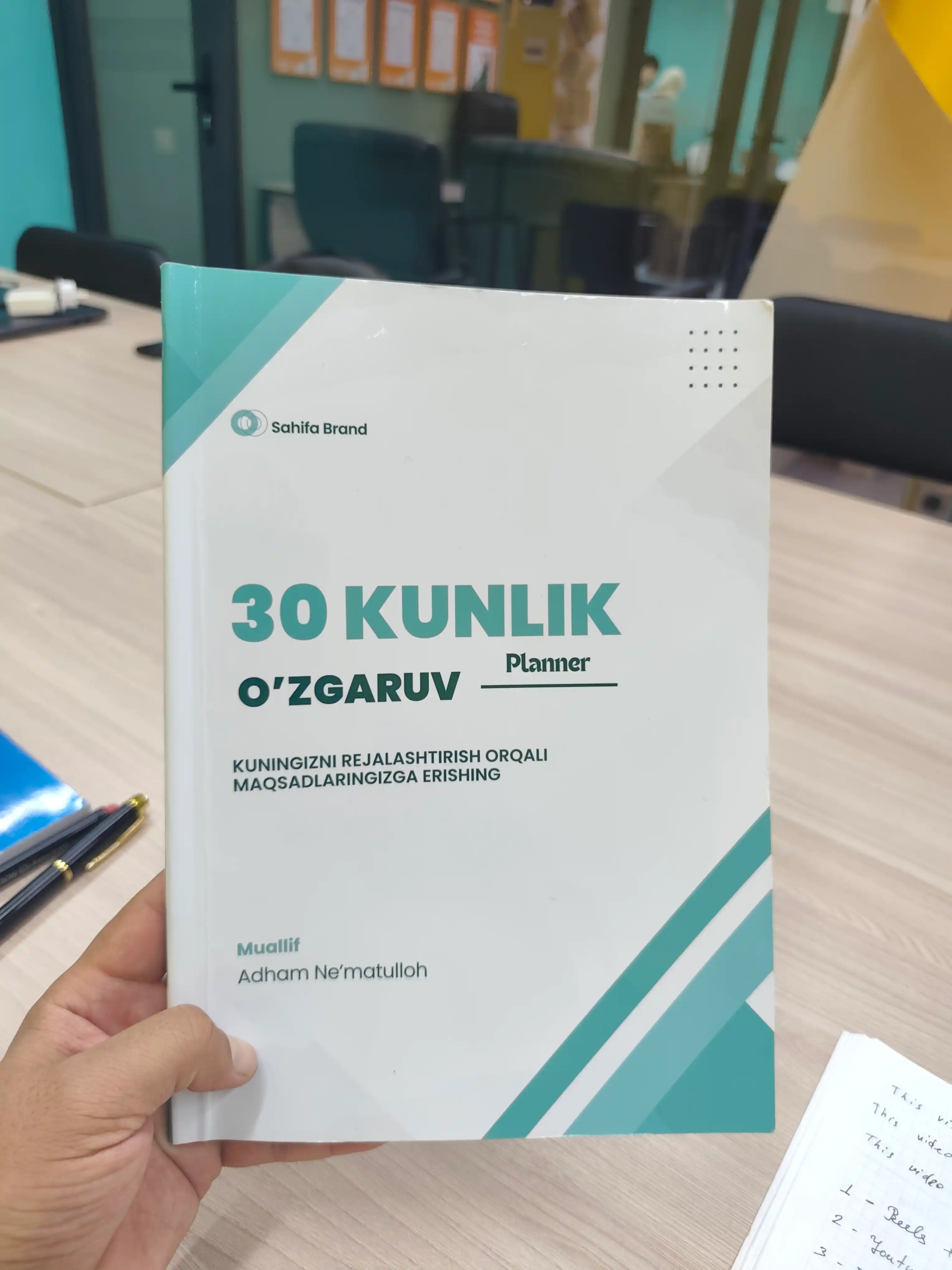 Qoriya kundaligi Planner Lugat daftari A4, 120-bet, sahifalarm biznes daftar A5, 80-bet