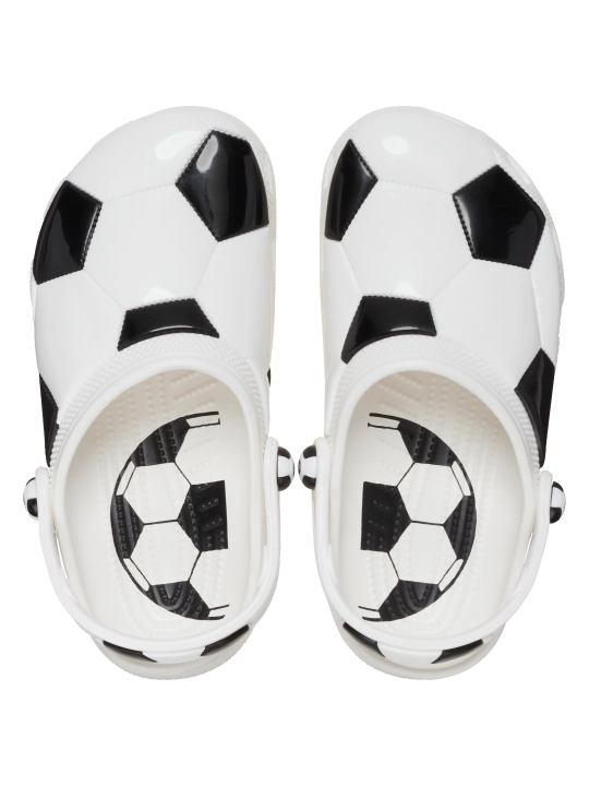 CROCS Kids Classic Soccer Ball Clog 210157-103/210023-103, qizlar va o‘g‘il bolalar uchun