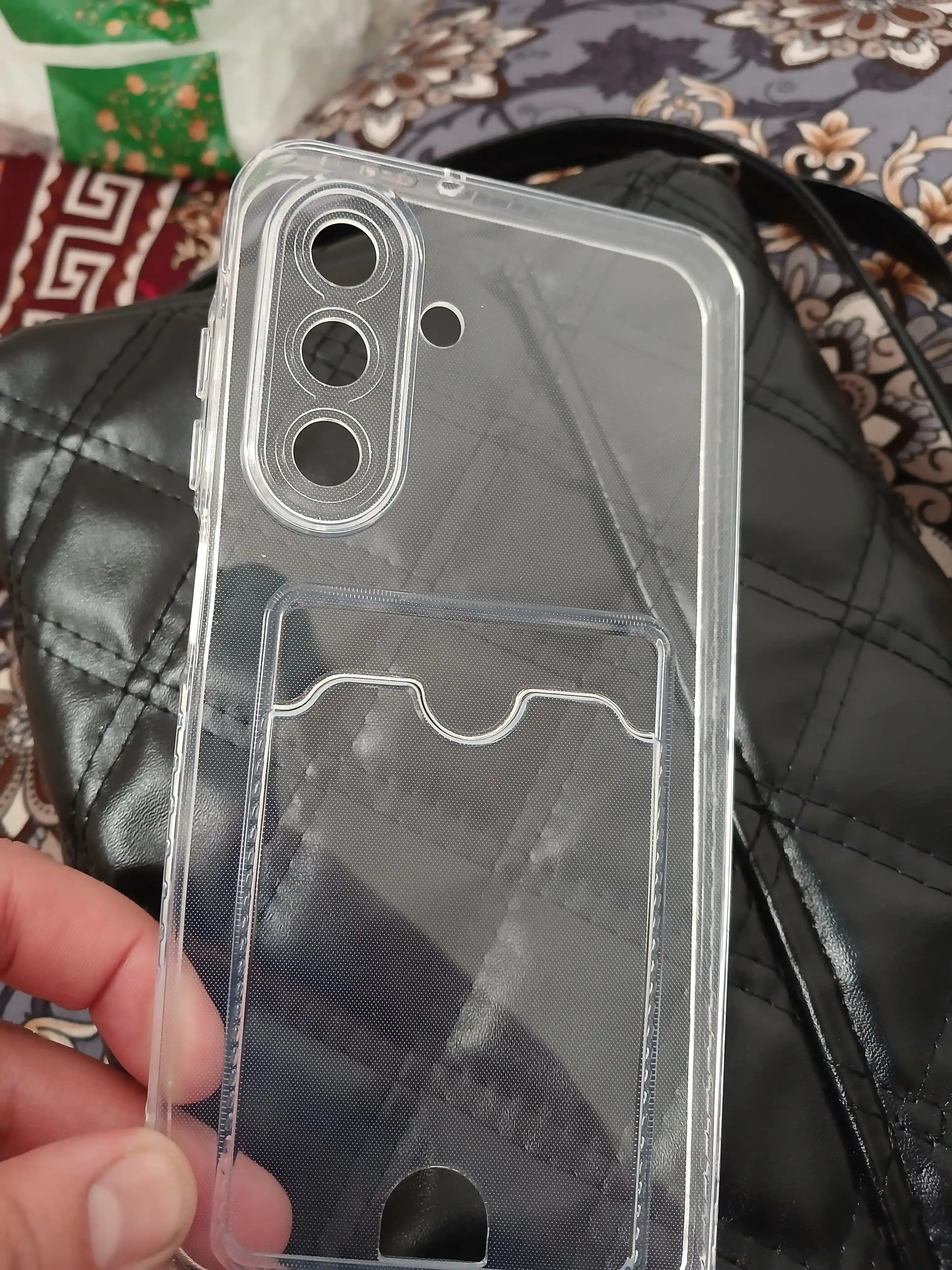 Прозрачный чехол для телефона, чехол с отделением для карт СASE Samsung