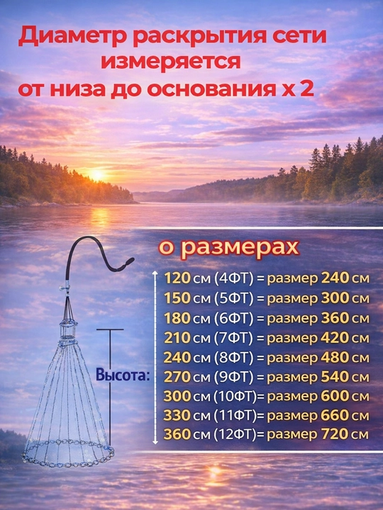 Сеть лесочная для рыбалки и защиты от птиц