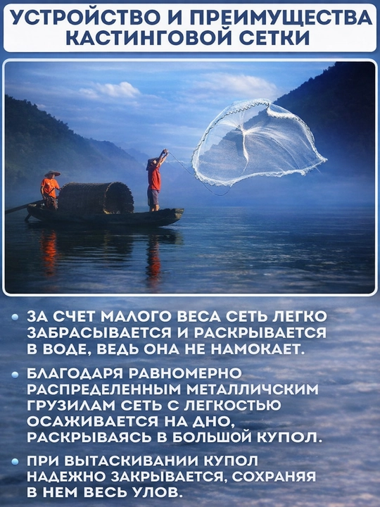 Сеть лесочная для рыбалки и защиты от птиц