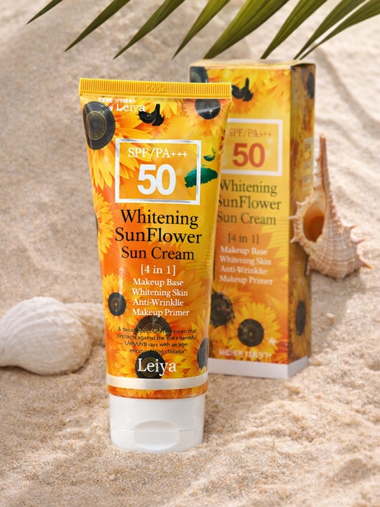 LeiYa  SPF 50 PA+++ 4in1 Oqartiruvchi quyoshdan himoyalovchi krem - 