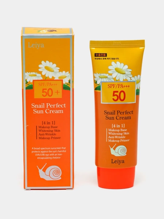 LeiYa  SPF 50 PA+++ 4in1 Oqartiruvchi quyoshdan himoyalovchi krem