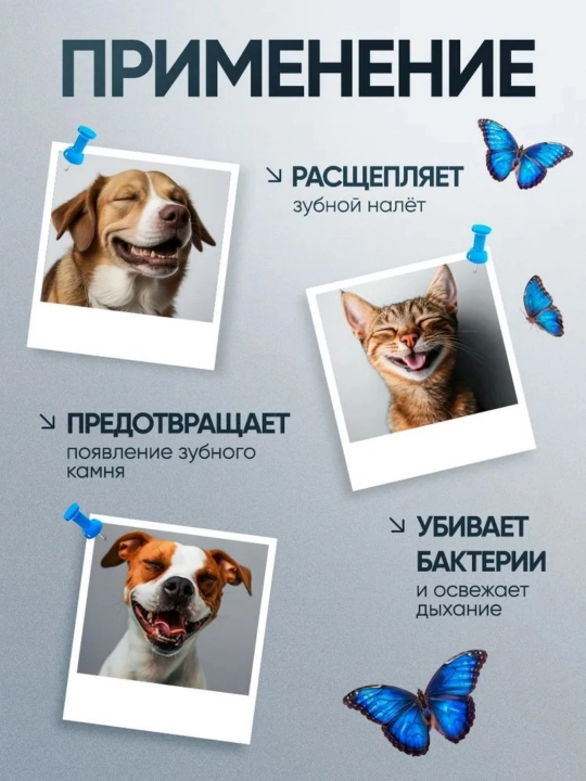 Зубная паста для собак и кошек + щетки