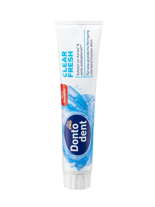 DONTODENT CLEAR FRESH tetiklashtiruvchi tish pastasi – toza va tetik nafas uchun - 