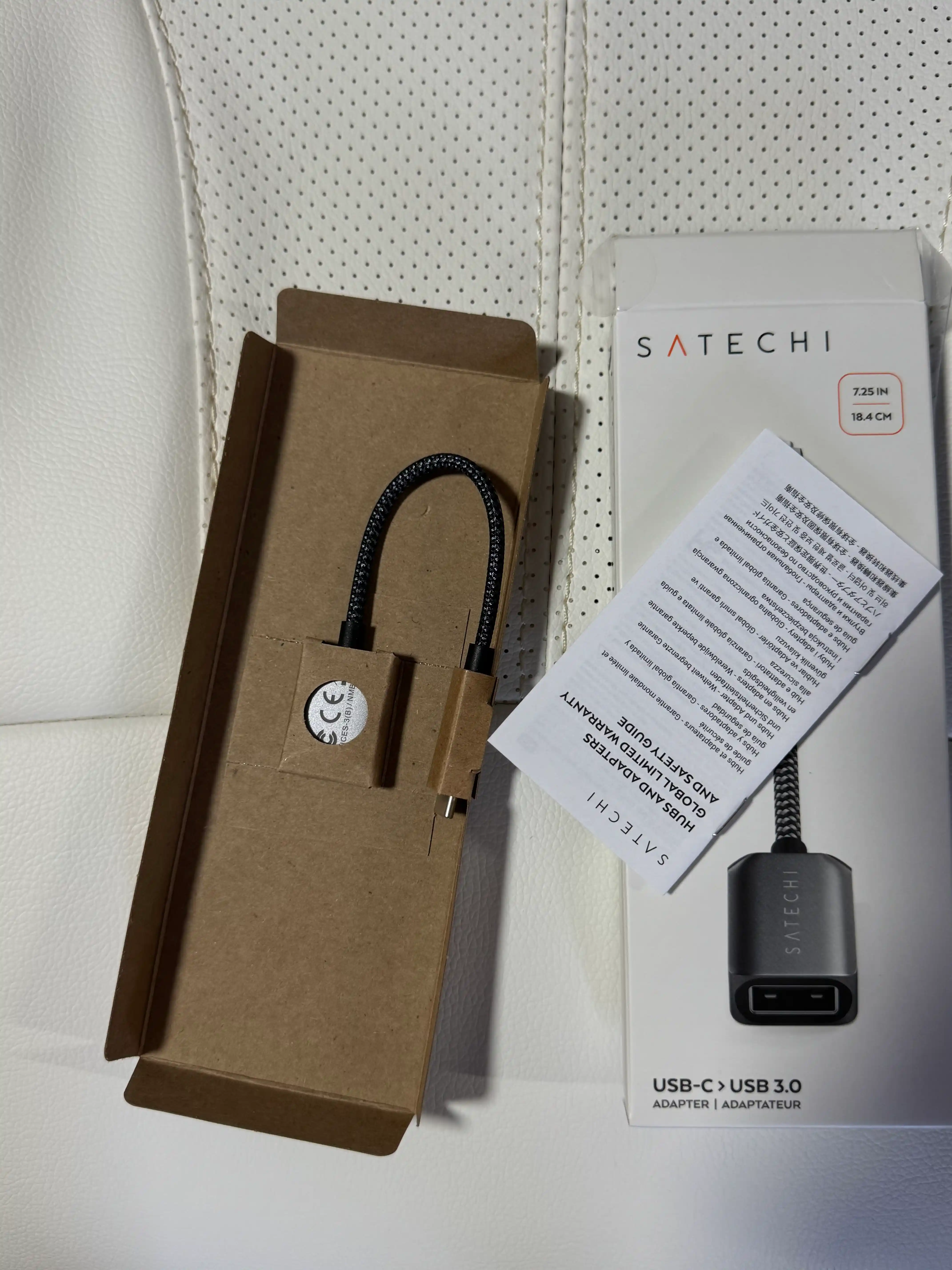 Satechi adapter, simli, Type-C to USB-A 3.0, ma’lumotlarni uzatish uchun