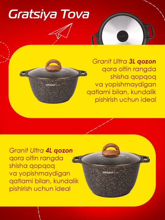 Shisha idish qopqoq, AP liniyasi Granit ultra kukmara
