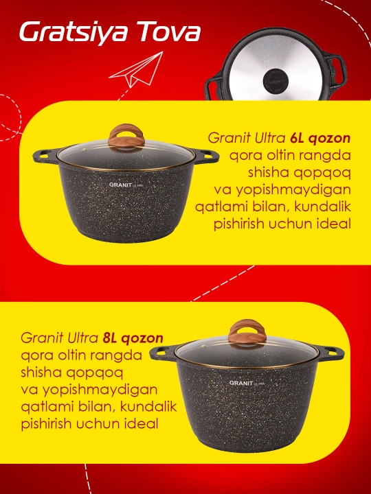Shisha idish qopqoq, AP liniyasi Granit ultra kukmara