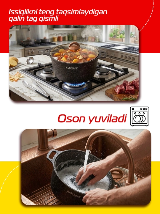 Shisha idish qopqoq, AP liniyasi Granit ultra kukmara