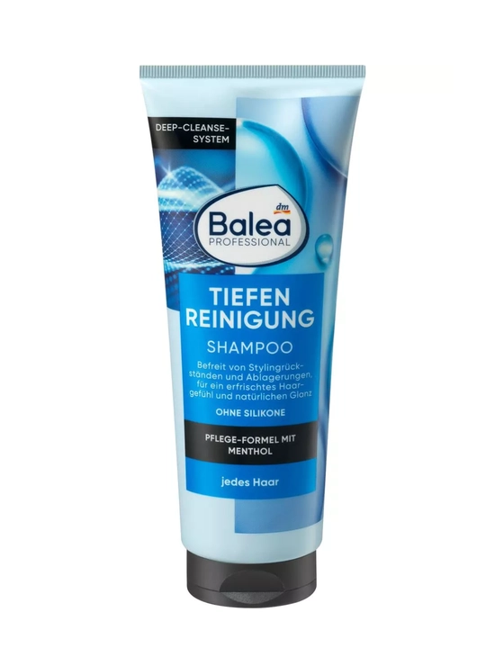 Balea Professional Tiefen Reinigung shampuni - sochlar uchun chuqur tozalash va yangilik! - 