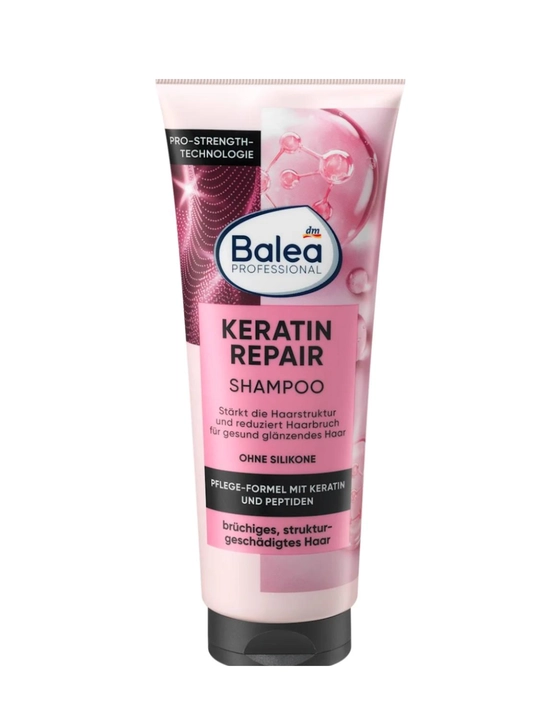 Balea Professional Keratin Repair Shampoo - mo‘rt sochlarni tiklash va himoya qilish! - 