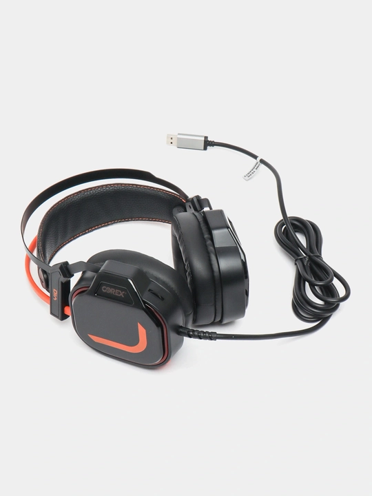 Игровые наушники Moradi V10, с RGB подсветкой и микрофоном