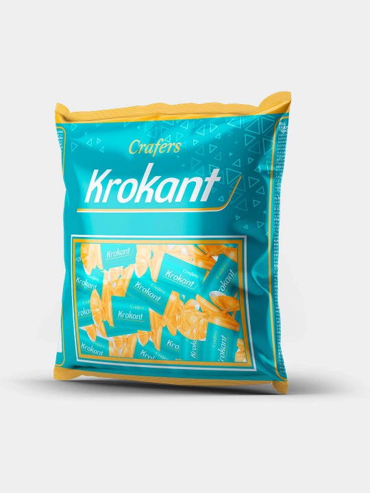 Crafers qandolat glazurli Krokant shokolad konfeti (ikki tomonlama o‘ralgan) (240 g)