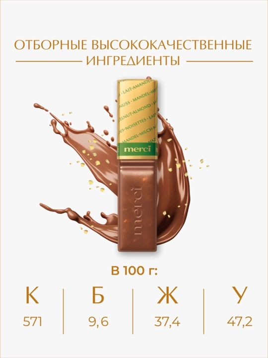 Конфеты Merci, 250 гр