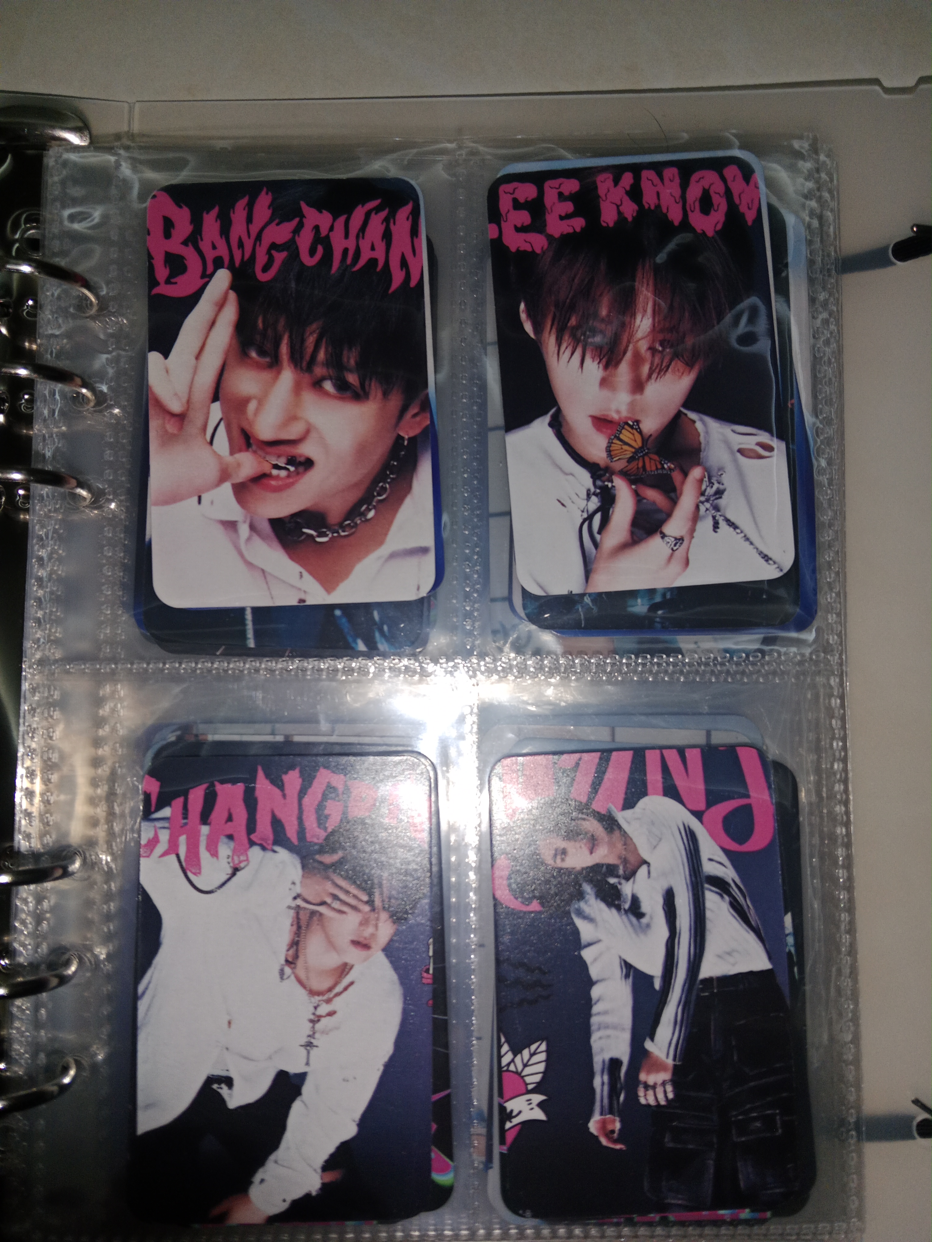 Binder - A5 K-pop kartalari uchun albom, shaffof 10 ta fayl