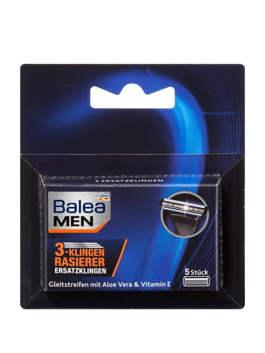 Balea MEN 3-pichoqli jilet uchun almashtiriladigan kartrijlar (5 dona) - 