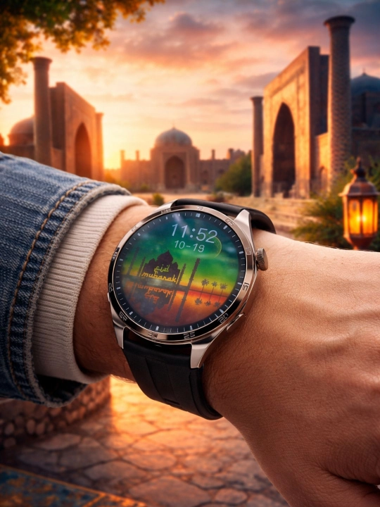 Смарт часы Muslim Watch — часы для мусульман: 5 намазов, Коран, мужской стиль - 