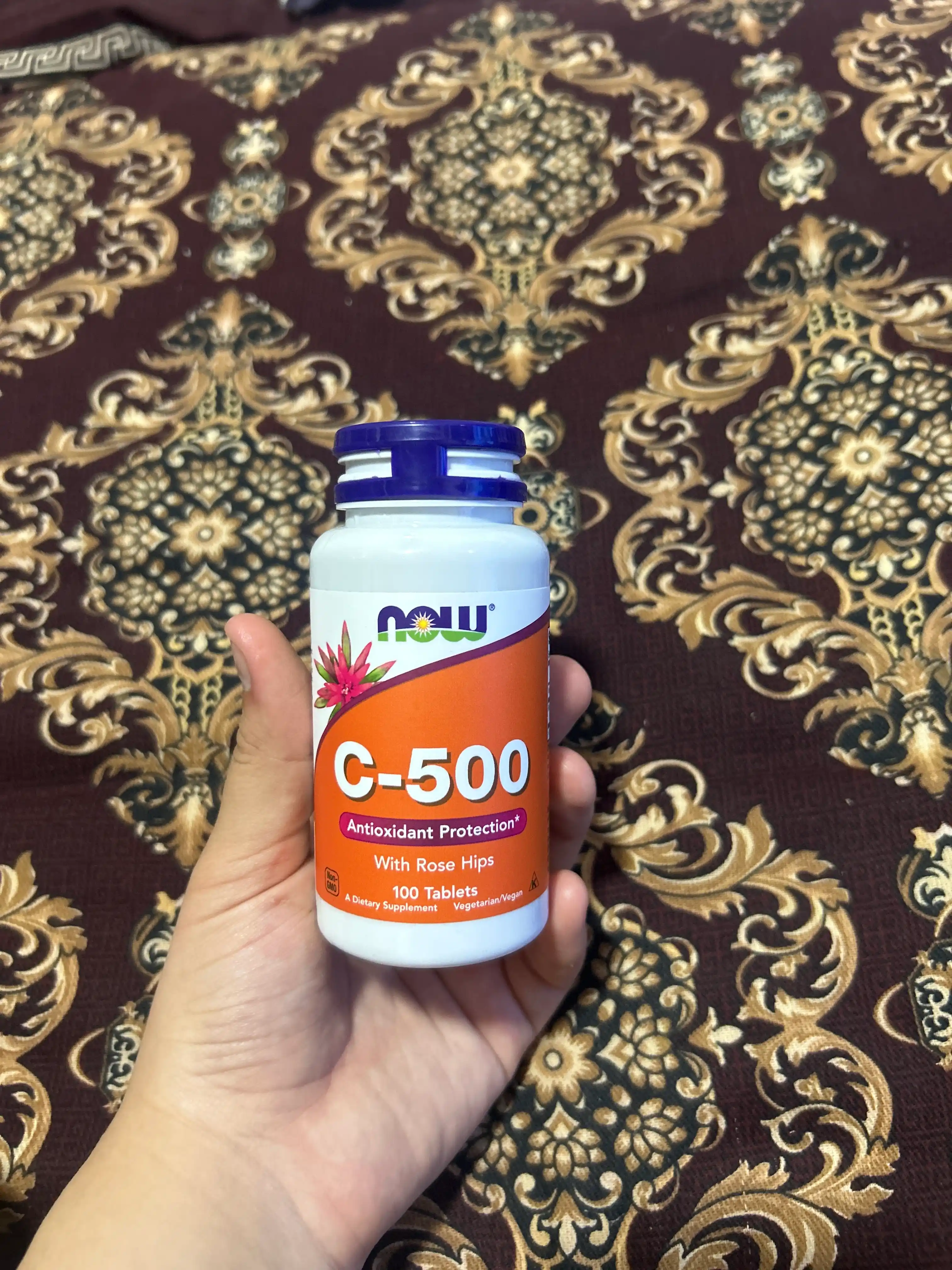 Immunitet uchun vitaminlar Now Foods C-500, 100 tabletka