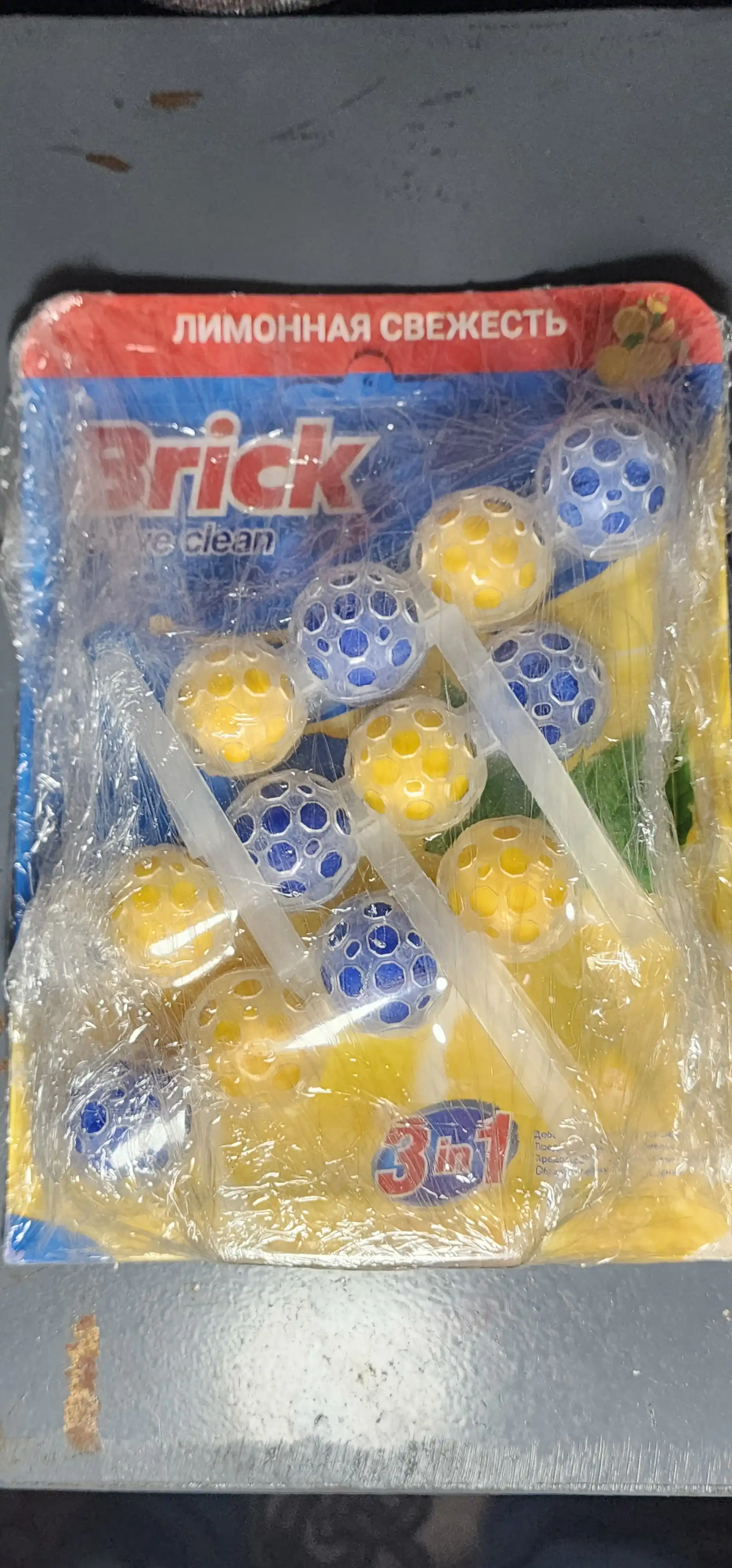 BRICK (Bref) Туалетный блок для унитаза, средство с 3 приятными ароматами