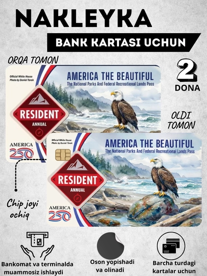 Декор карт, наклейка на банковскую карту, наклейки для карты — OQQORA-PARASTI2-БЕЛЫЙ