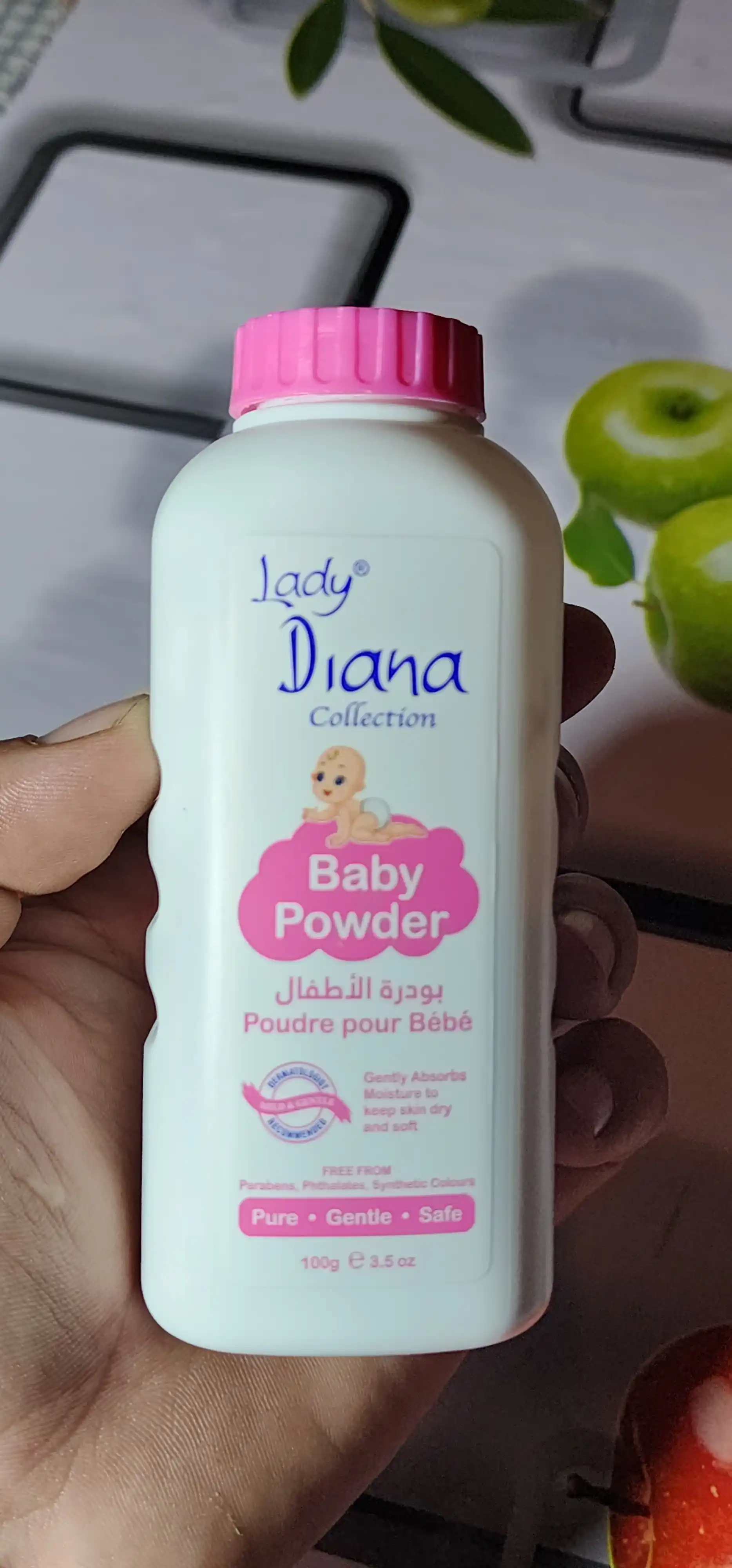 Детская присыпка Lady Diana, для новорождённых, гипоаллергенная, детская присыпка 