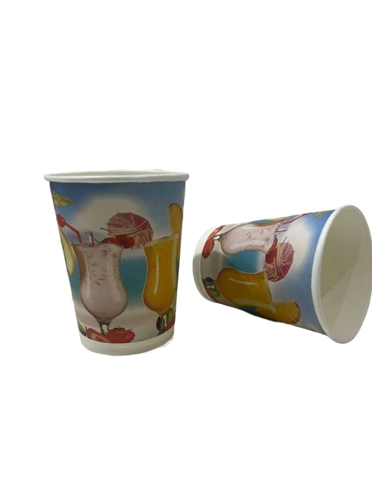 Tadbirlar va pikniklar uchun bir martalik qog‘oz stakanlar,200 ml, 10, 20, 30, 40, 50 dona
