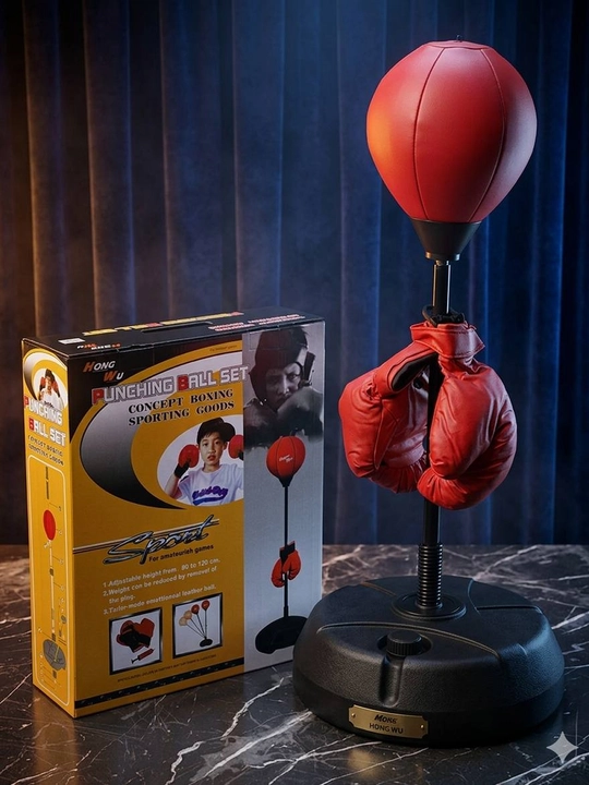 Боксерский тренажер для реакции с перчатками (Punching Ball Set) - 
