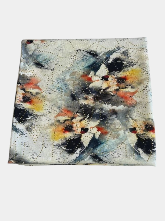 Koreya poplin – Svarovskiy toshli nafis mato