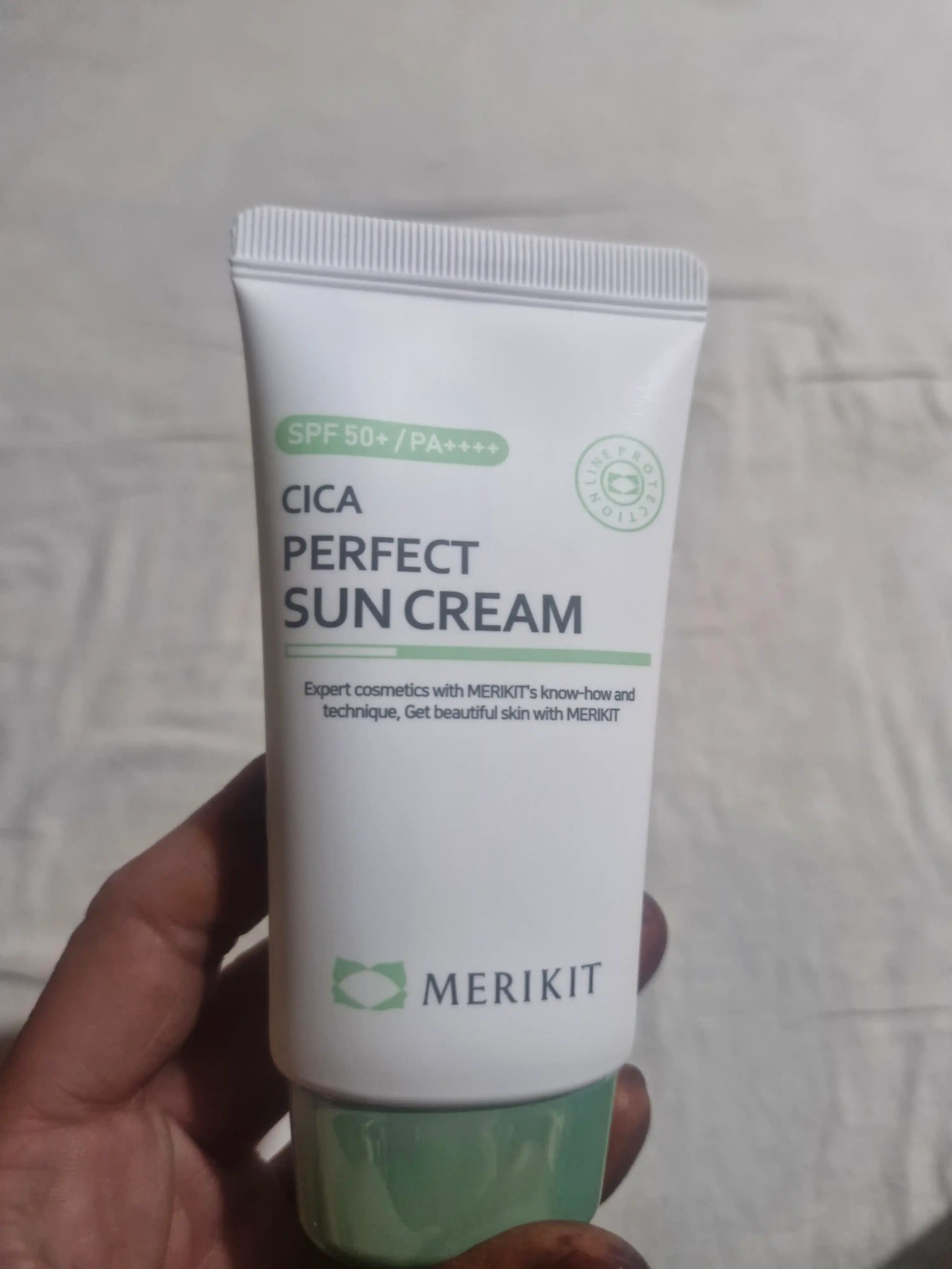 Солнцезащитный крем Merikit CICA Perfect, с экстрактом центеллы азиатской