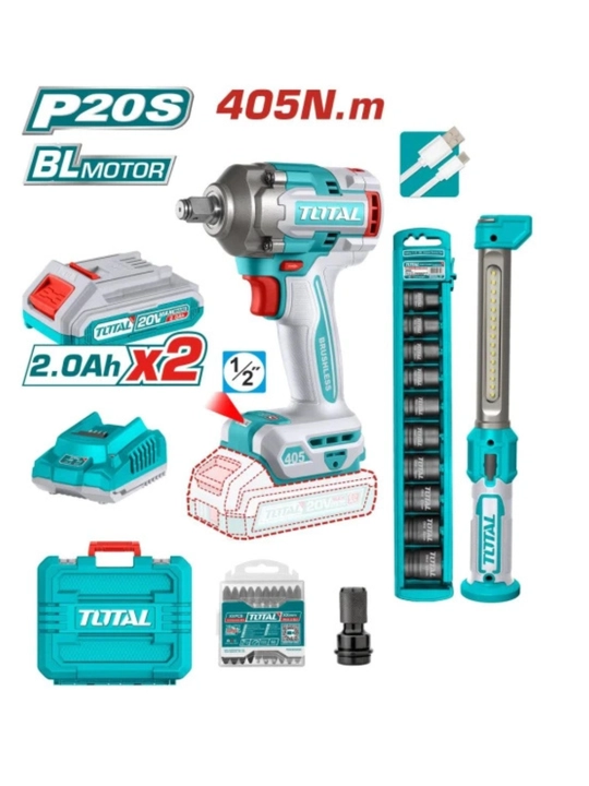 TOTAL simsiz zarbli gayka buragich 405NM TOSLI23056 - 