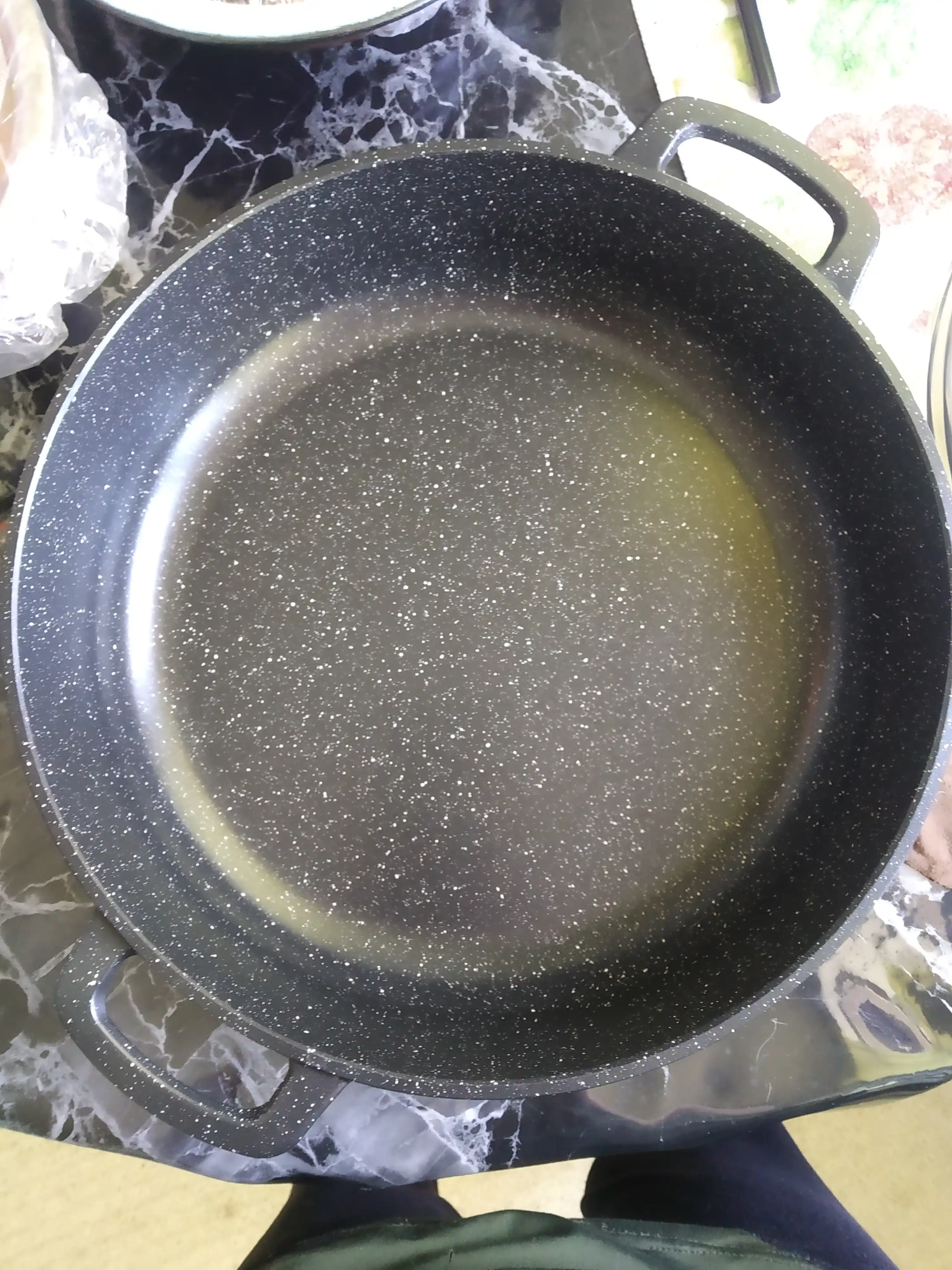 Жаровня Горница, с крышкой, гранит, с антипригарным покрытием